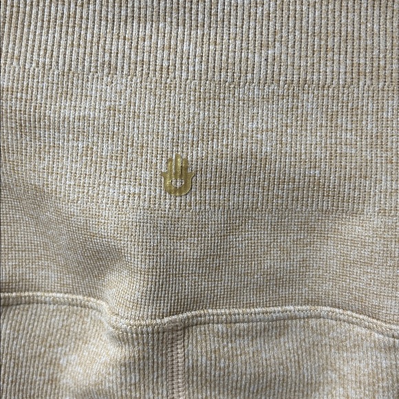 Spiritual Gangster Beige Icon Ribbed Leggings - Picture 6 of 7